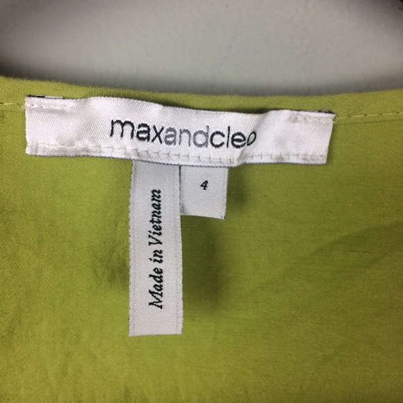 Max&Cleo Ruffle Front Pleated Pocket Dress Size 4 - Picture 3 of 8